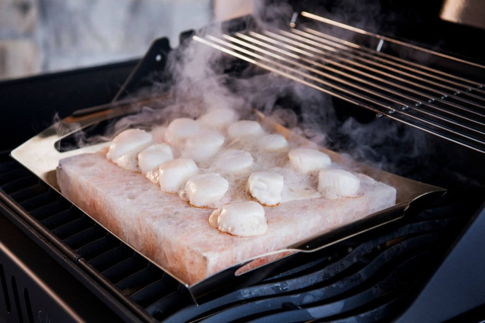 Napoleon Himalayan Salt Block with Stainless Steel Topper