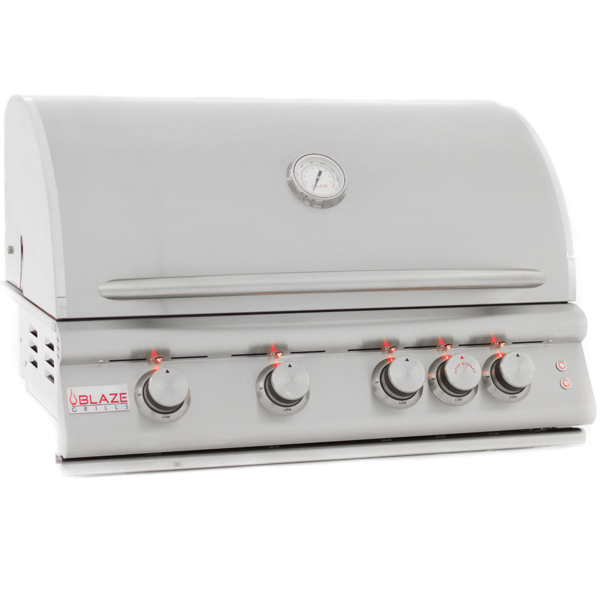 Blaze Premium 32-Inch 4-Burner LTE Gas Grill with Rear Burner and Built-in Lighting System