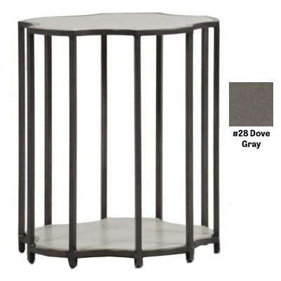 Clarice End Table Slate Grey/Dove Grey