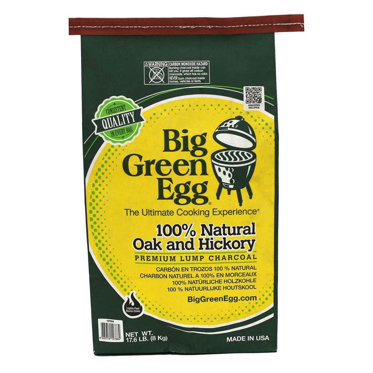 Big Green Egg 100% Natural Oak &amp; Hickory Lump Charcoal