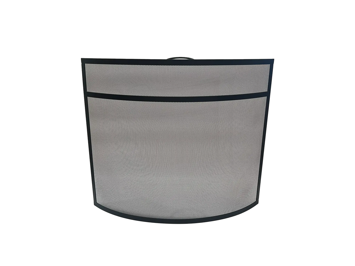 Dagan 27&quot; Black Freestanding Fireplace Screen with Top Handle