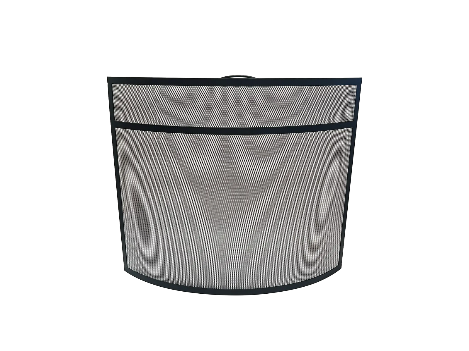 Dagan 27" Black Freestanding Fireplace Screen with Top Handle