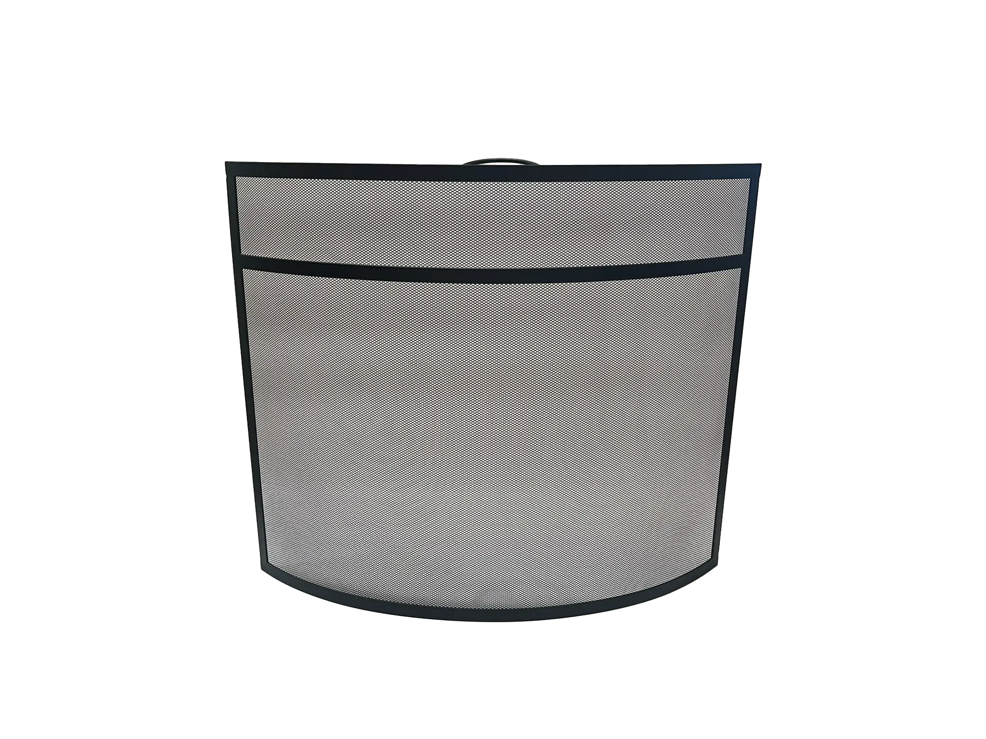 Dagan 27" Black Freestanding Fireplace Screen with Top Handle