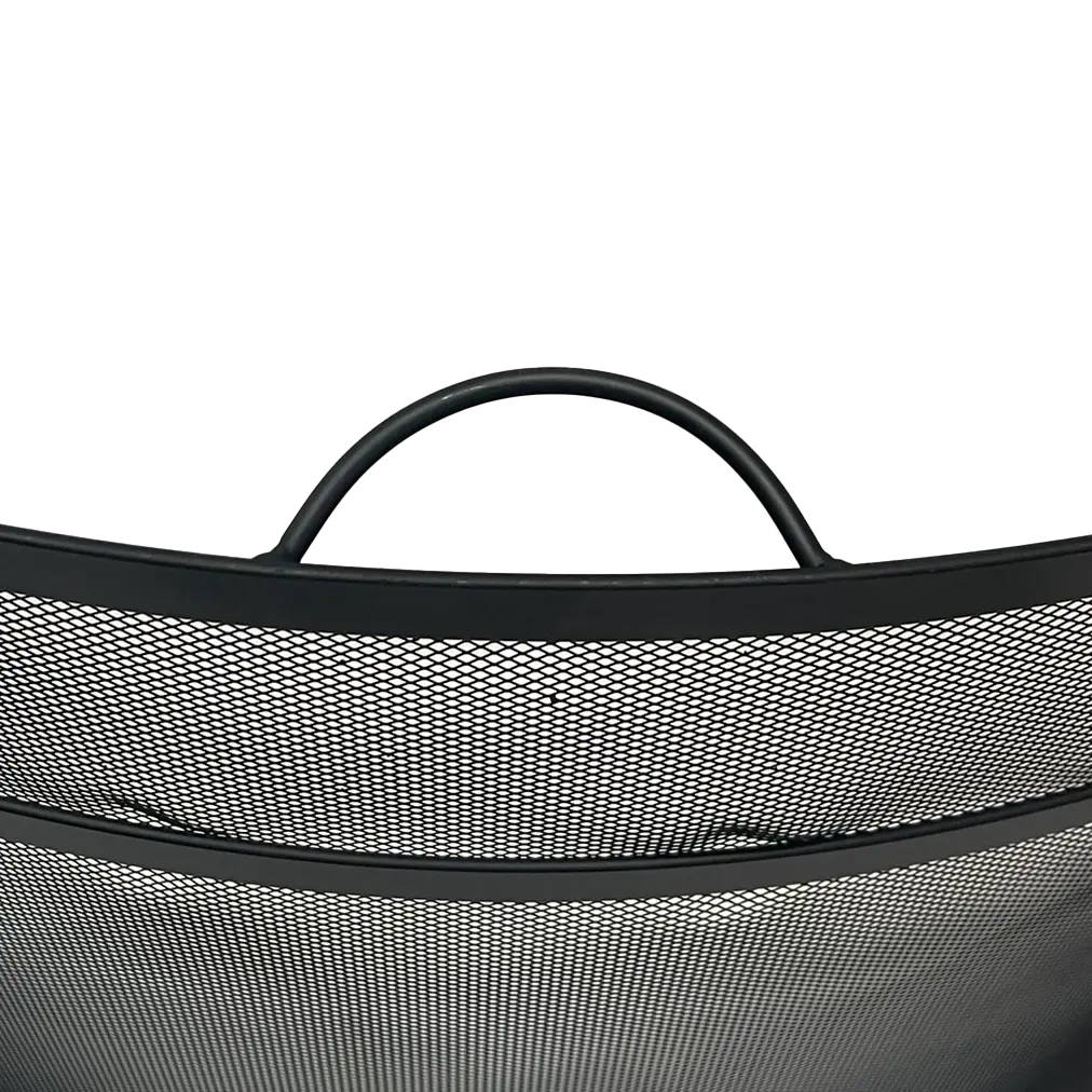 Dagan 27&quot; Black Freestanding Fireplace Screen with Top Handle