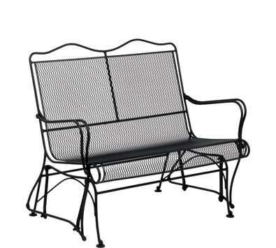 High Back Love Seat Glider with Optional Cushion