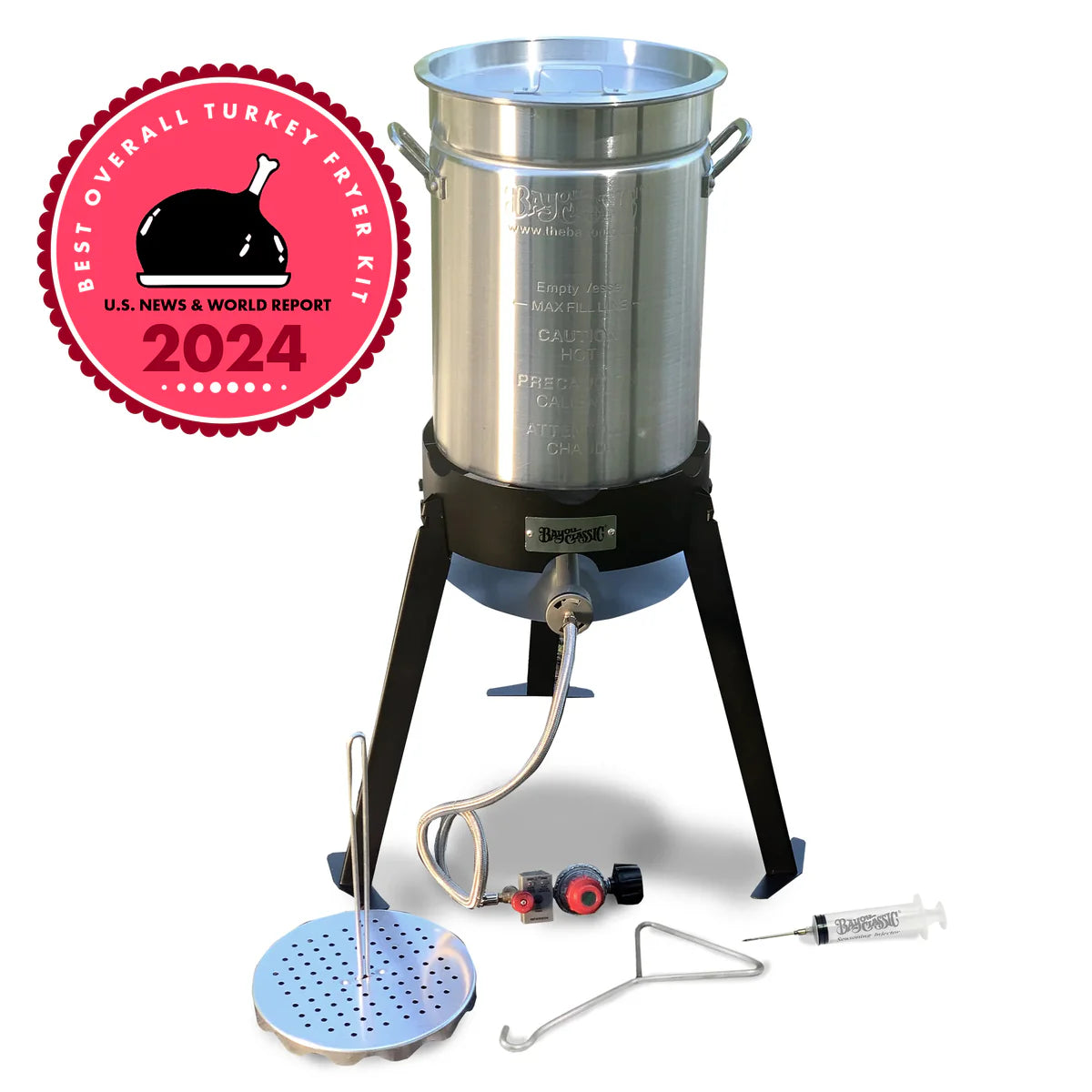 Bayou Classic 30 Quart LP Aluminum Turkey Fryer Kit