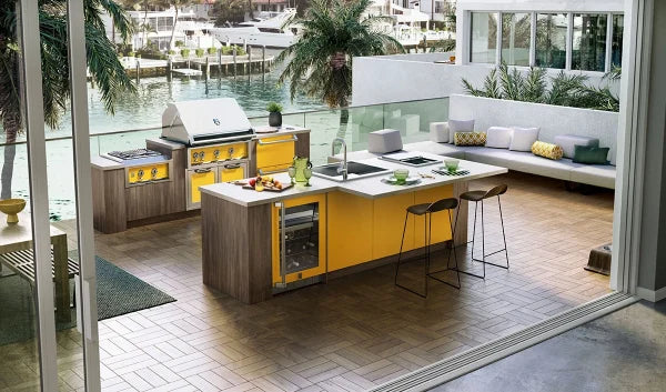 36″ Hestan Outdoor Built-In Grill (3 TRELLIS BURNERS)