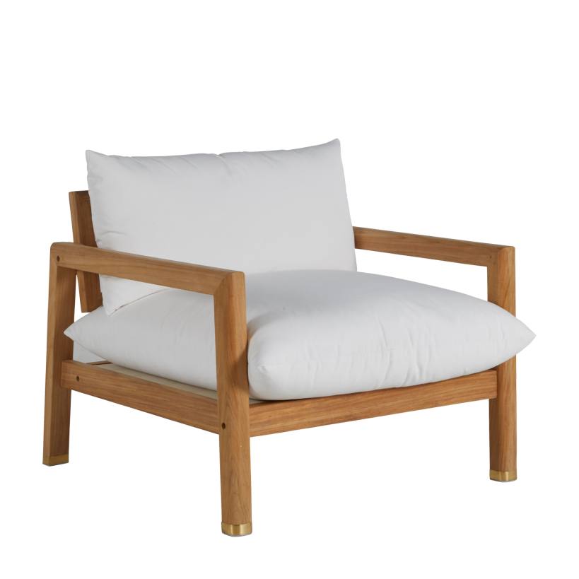 Monterey Teak Lounge Chair with Dream Cloud Cushion