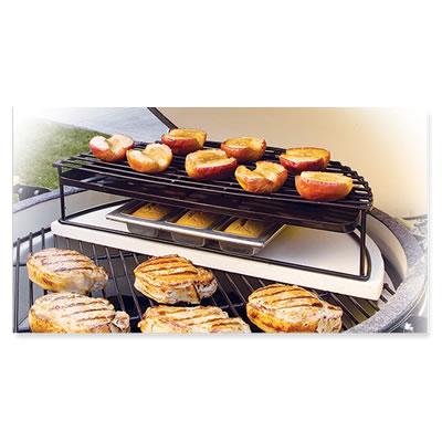 Half Moon Raised Grid w/Drip Pan