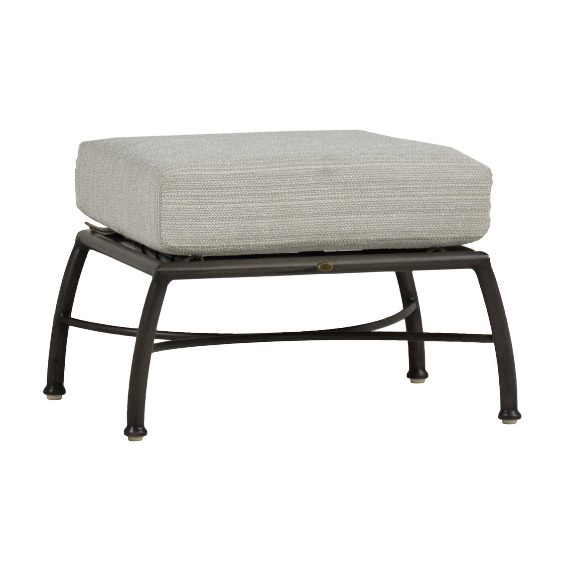 Majorca Aluminum Ottoman with Cushion