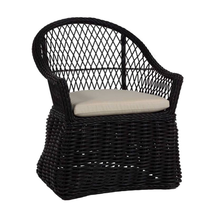 Soho Woven Arm Chair with Cushion