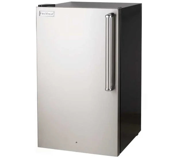Fire Magic 20" 4.0 Cu. Ft. Premium Compact Refrigerator - Stainless Steel Door / Black Cabinet