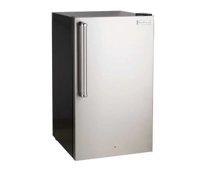 Fire Magic 20" 4.0 Cu. Ft. Premium Compact Refrigerator - Stainless Steel Door / Black Cabinet