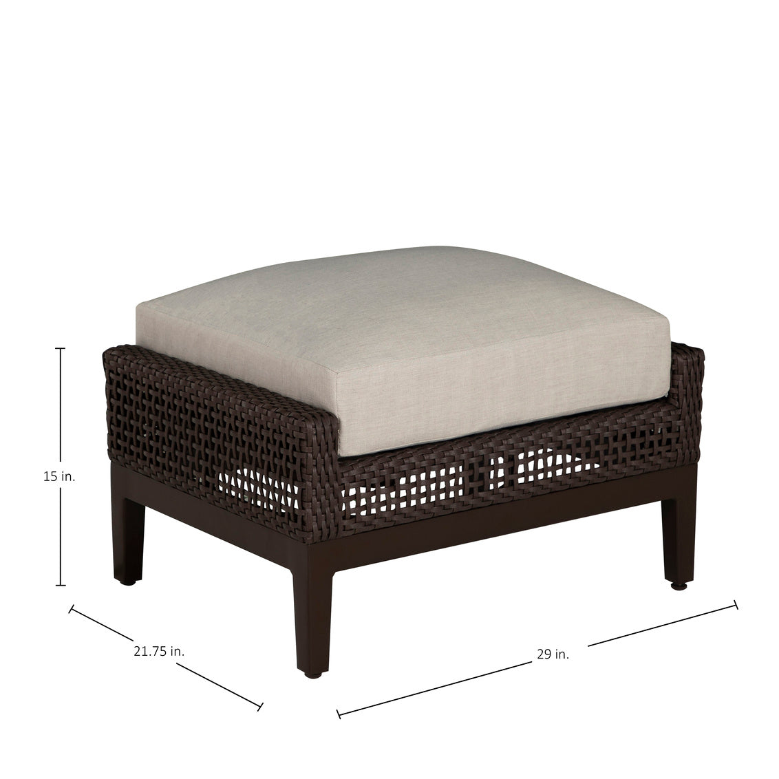 Peninsula Woven Ottoman