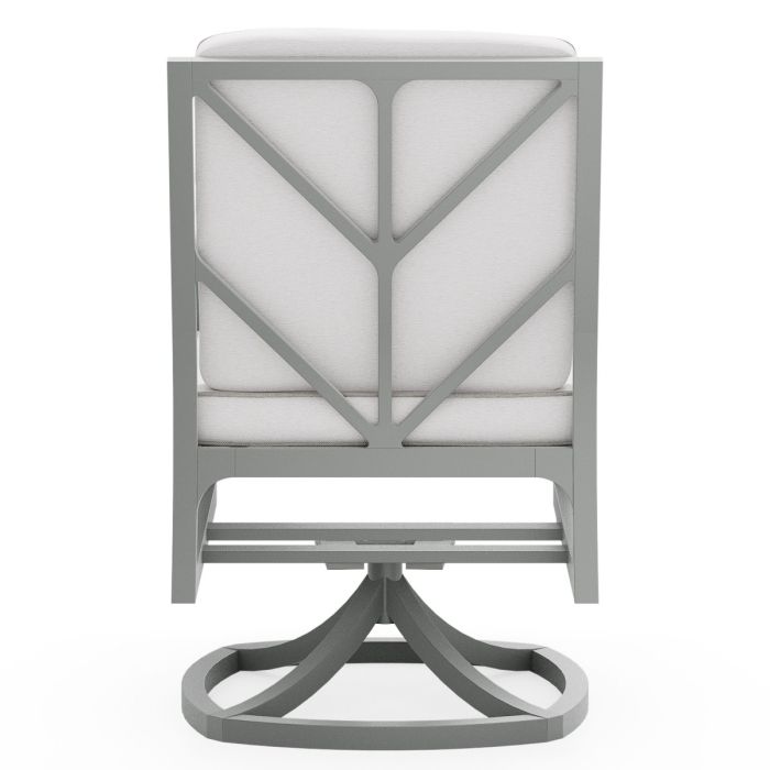 Alberti Swivel Dining Arm Chair with Seat &amp; Back Cushion