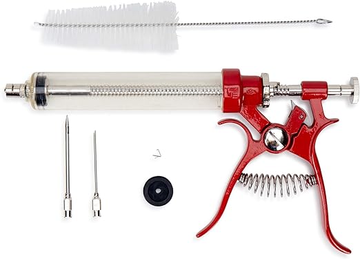 Butcher BBQ Pistol Grip Gourmet Meat Injector Syringe