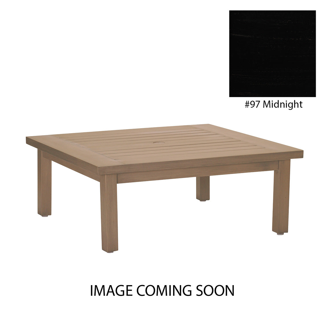 Club Aluminum Square Coffee Table