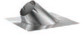 Duravent 6&quot; Diameter DuraPlus 2100HT 0/12-6/12 Adjustable Roof Flashing - 6DP-F6