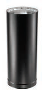 Duravent 6&quot; Diameter DVL 48&quot; Double Wall Black Pipe - 6DVL-48