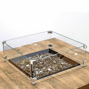 American Fyre Designs Square Glass Wind Guard