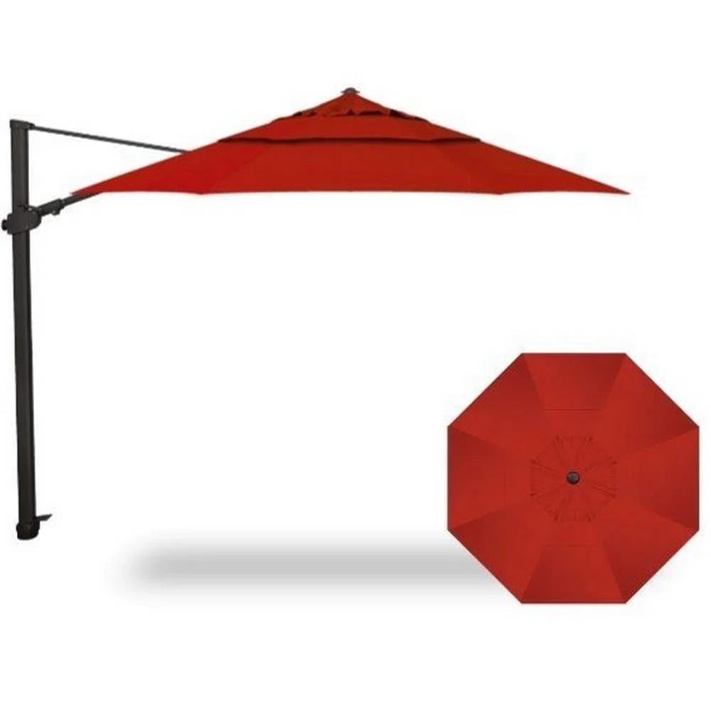 garden treasures red offset patio umbrella replace canopy Treasure 11' Replacement With Double Wind Vent Net Weight 7.5' PUSH BUTTON TILT OCTAGON