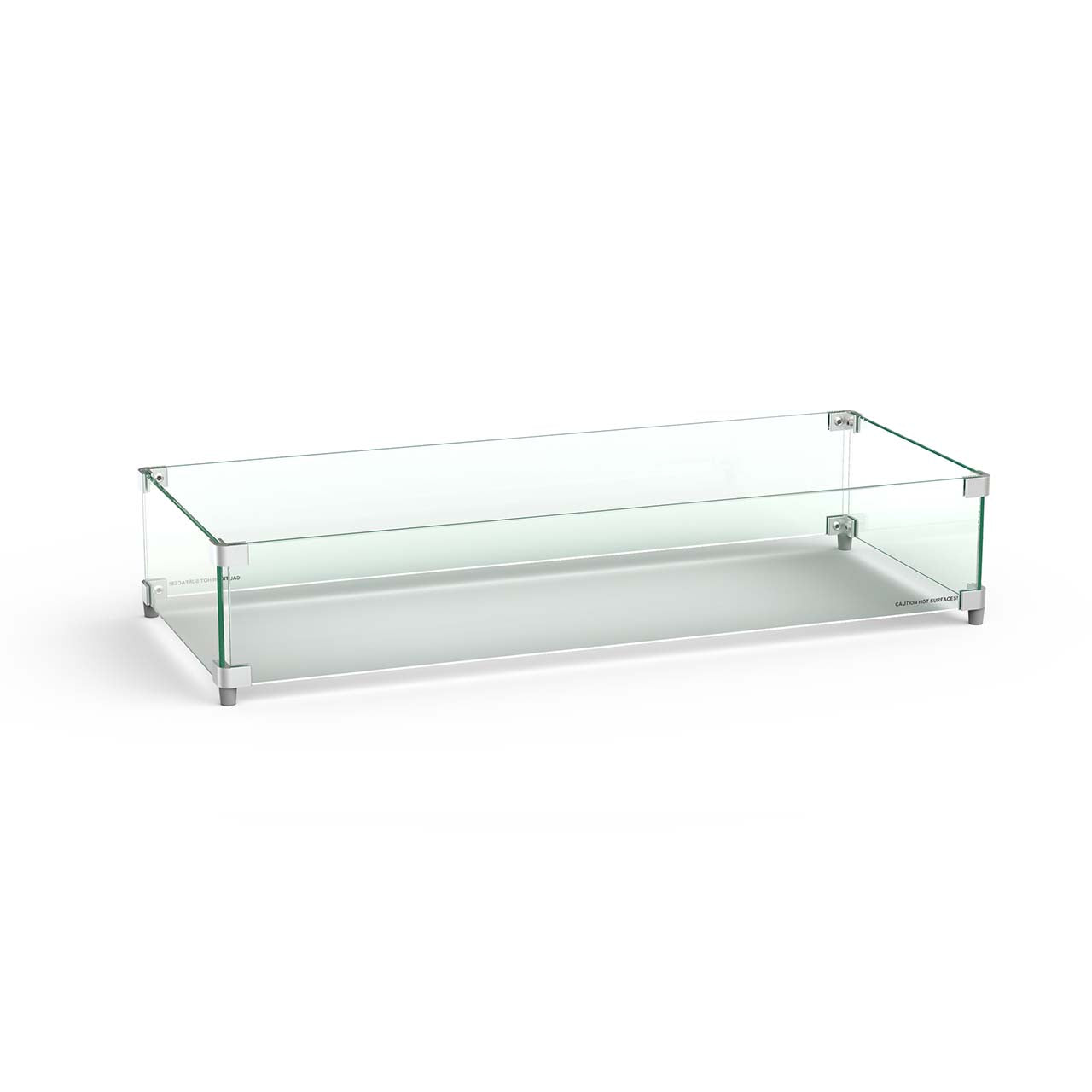 American Fyre Designs Rectangle Glass Wind Guard