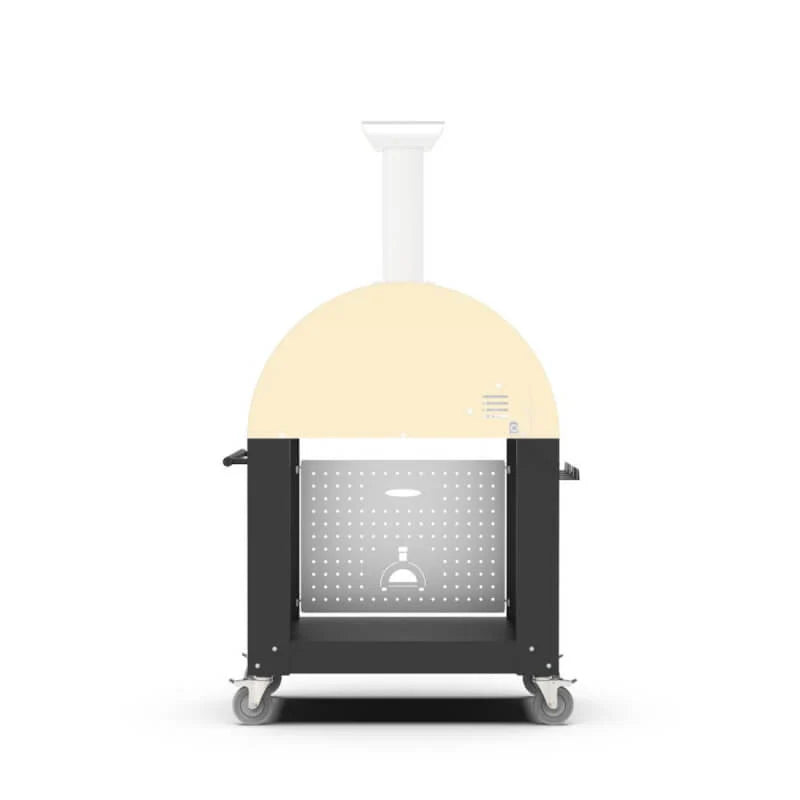 Alfa 2 Pizze Oven Base Cart  (WRINKLE BLACK)