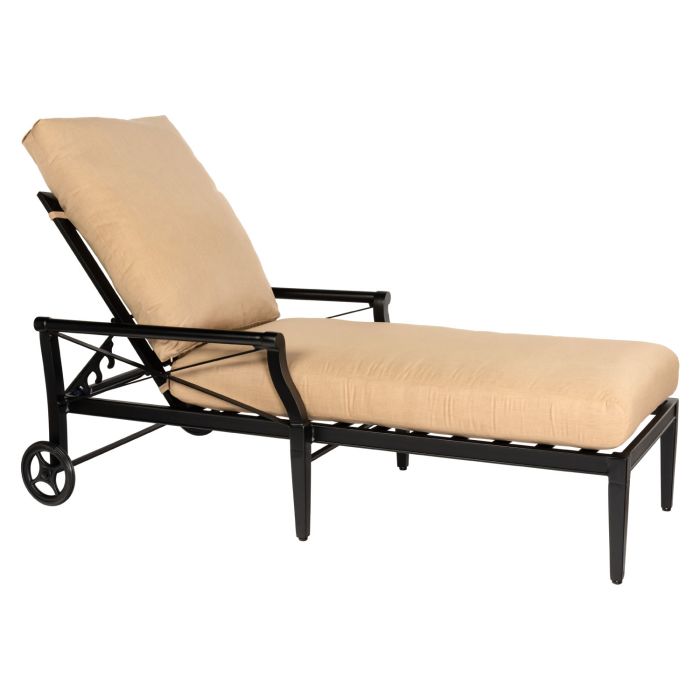 Andover Cushion Adjustable Chaise Lounge with Waterfall Cushion