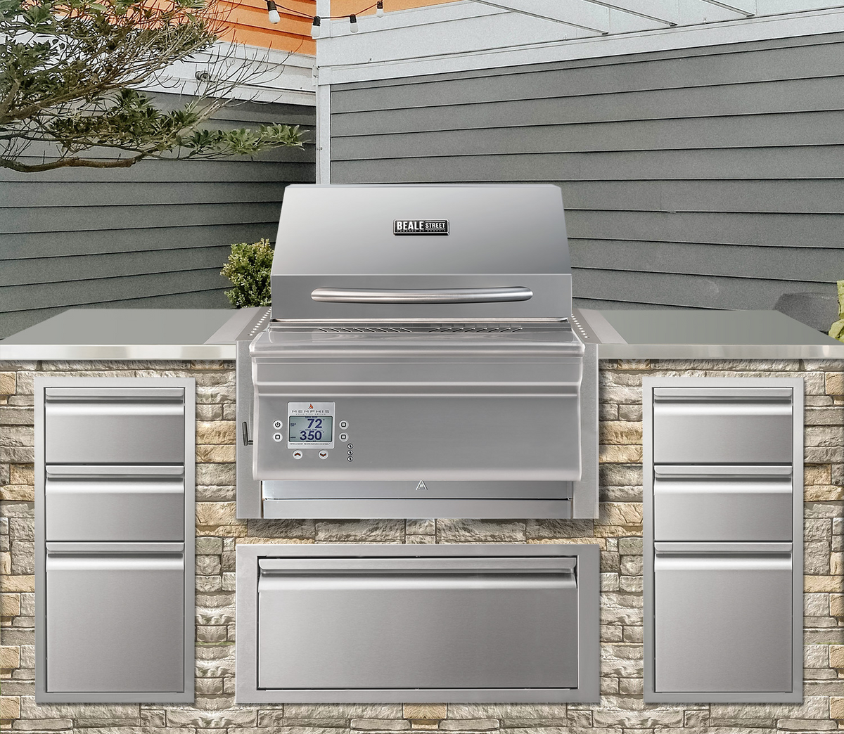 Memphis Beale Street Stainless Steel Pellet Grill