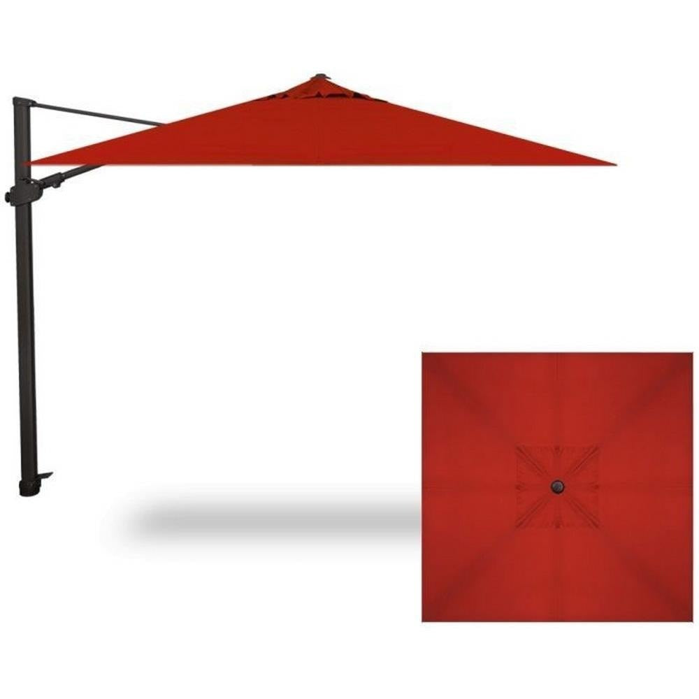Treasure Garden 10&#39; AG25TSQR Square Cantilever Umbrella