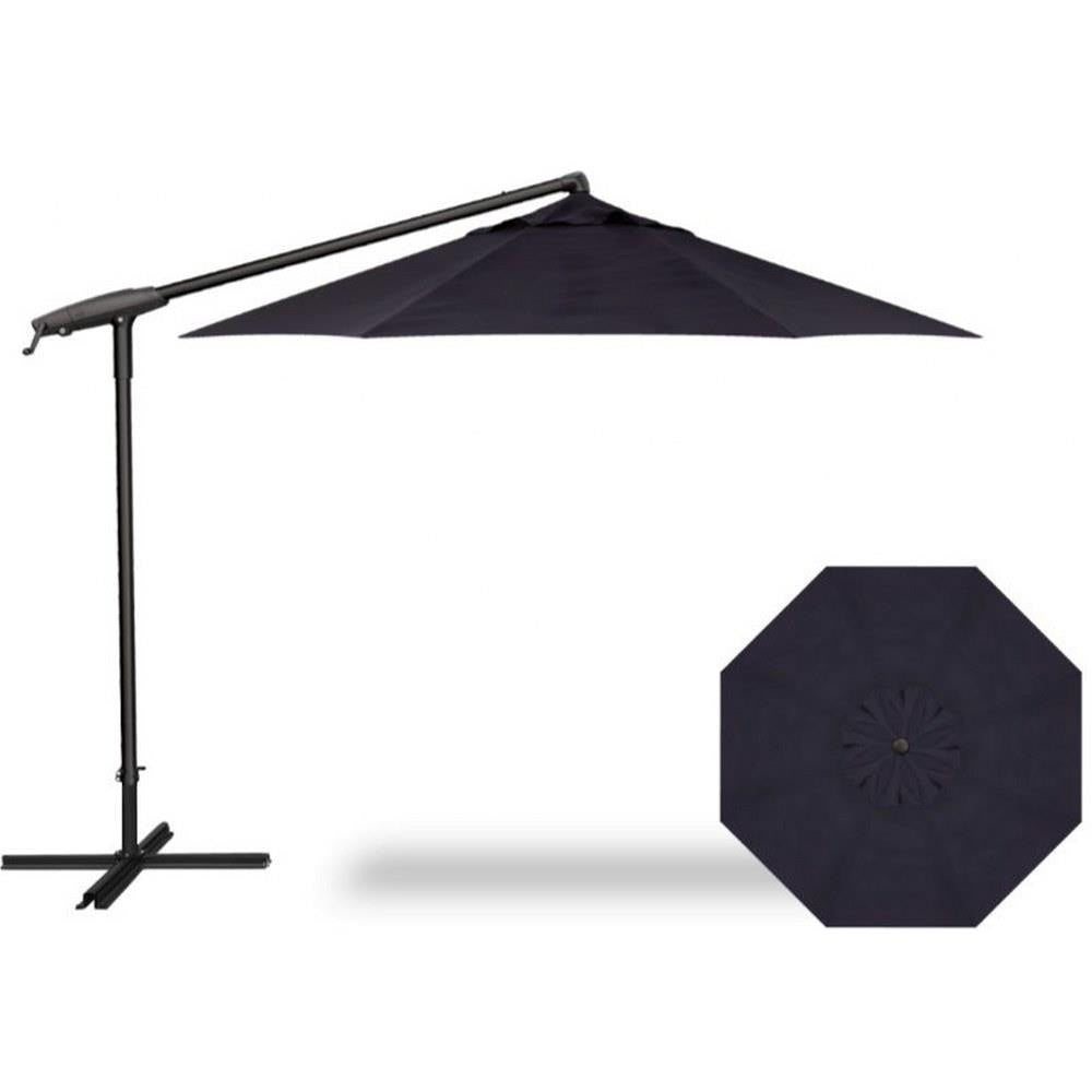 10ft octagonal cantilever patio umbrella 7.5' PUSH BUTTON TILT OCTAGON SERIES UMBRELLA (A GRADE) BRONZE POLE (QS)