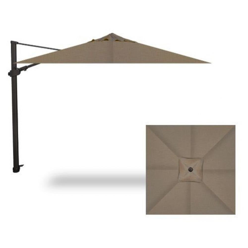 Treasure Garden 10&#39; AG25TSQR Square Cantilever Umbrella