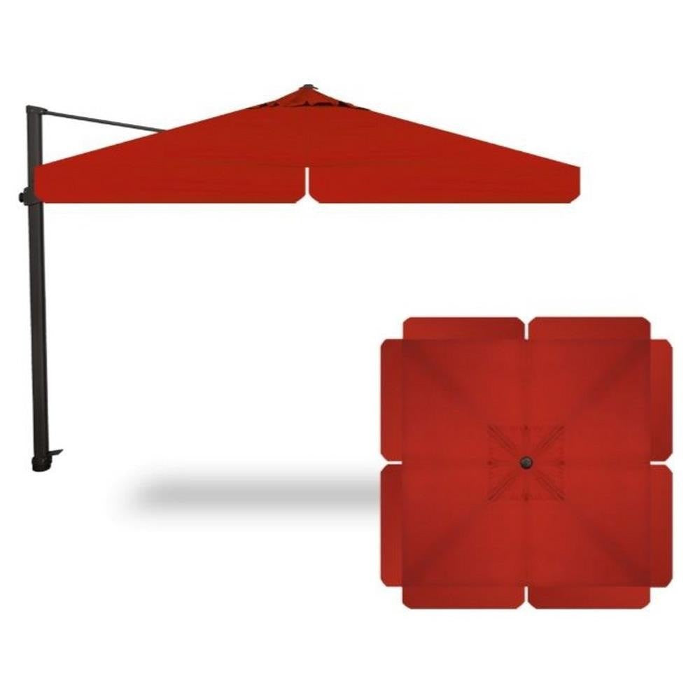 Treasure Garden 10&#39; AG25TSQR Square Cantilever Umbrella