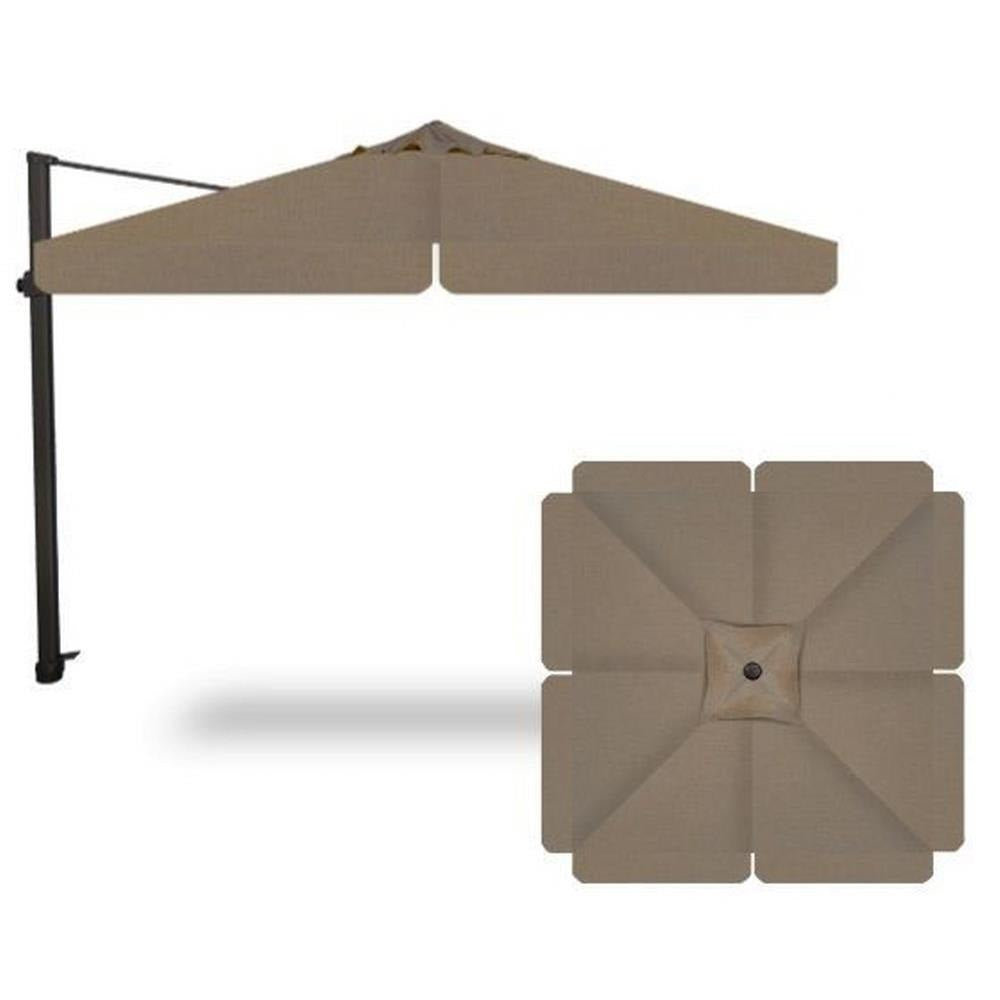 Treasure Garden 10&#39; AG25TSQR Square Cantilever Umbrella