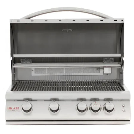 Blaze Premium LTE 32&quot; 4-Burner Marine Grade Gas Grill with Rear Burner and Built-in Lighting System