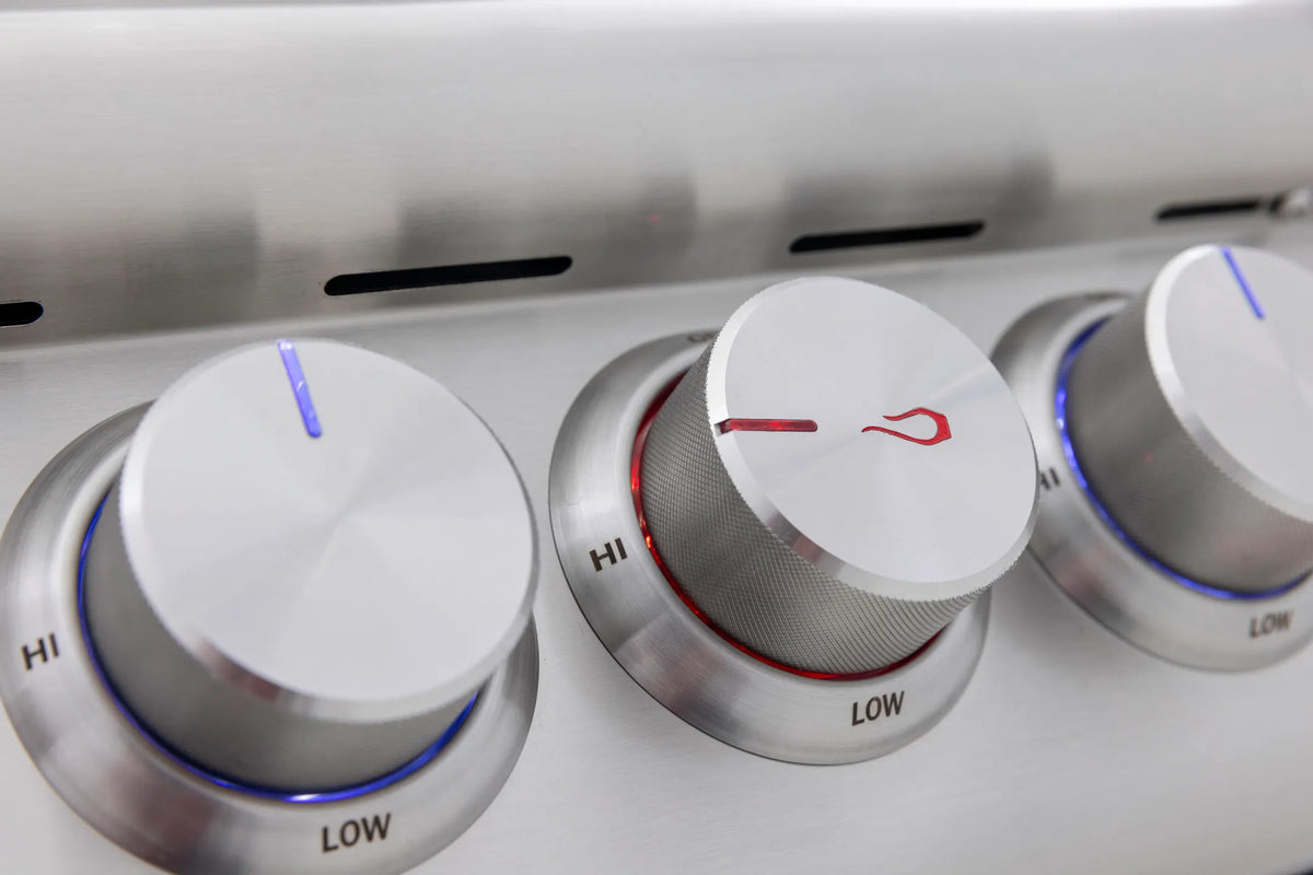 Blaze Premium LTE Plus 32&quot; 4-Burner Marine Grade Grill with Rear Burner and Built-in Lighting System