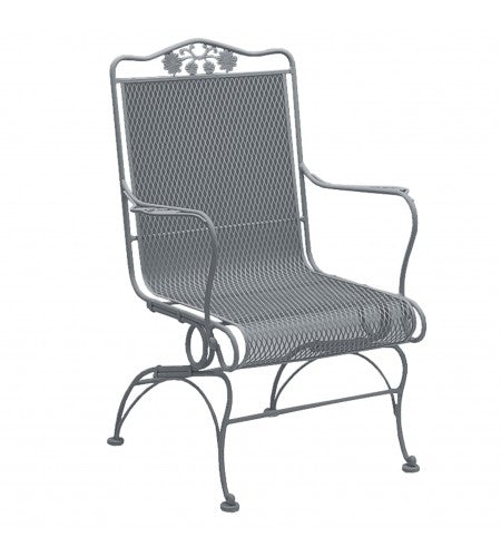 Briarwood High Back Coil Spring Chair with Optional Seat Cushion