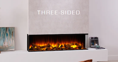 British Fires New Forest Black Edition Electric Fireplace