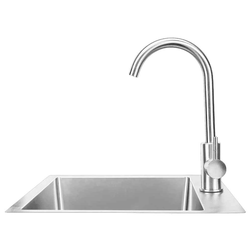 Bull 15&quot; SS Sink and Faucet Under and Over Mount - All-In-One Kit-12516