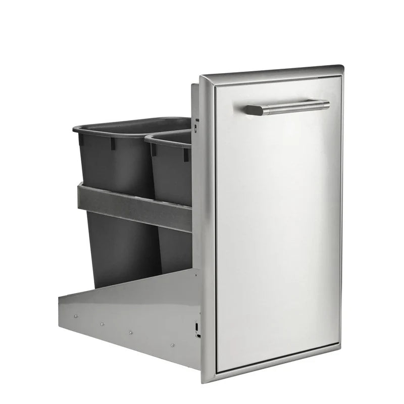 Coyote 18" Front to Back Trash &amp; Recycling Combo