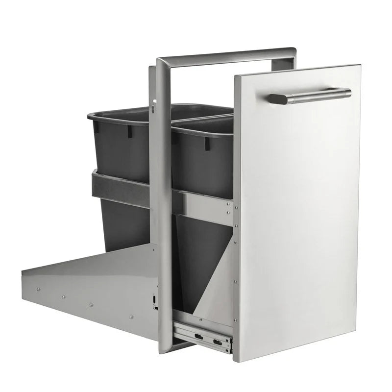 Coyote 18" Front to Back Trash &amp; Recycling Combo