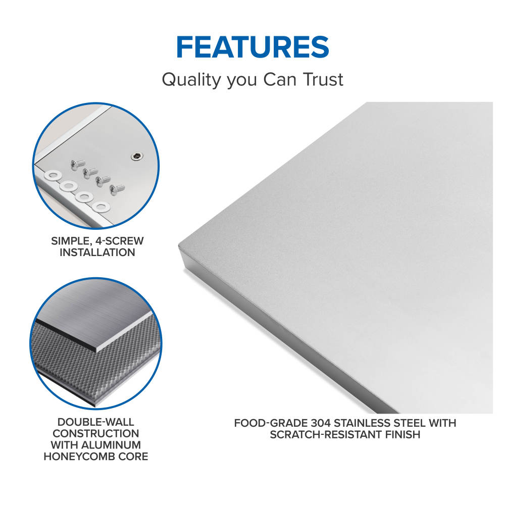 Napoleon OASIS® 36" x 24" Stainless Steel End Panel for Waterfall Edge