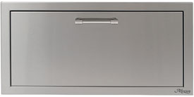 Alfresco 30-Inch VersaPower Stainless Steel Soft-Close Single Drawer