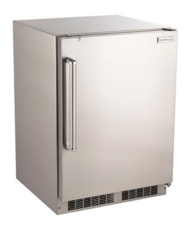 Fire Magic Outdoor Rated Refrigerator with Stainless Steel Premium Door (specify hinge size when ordering)