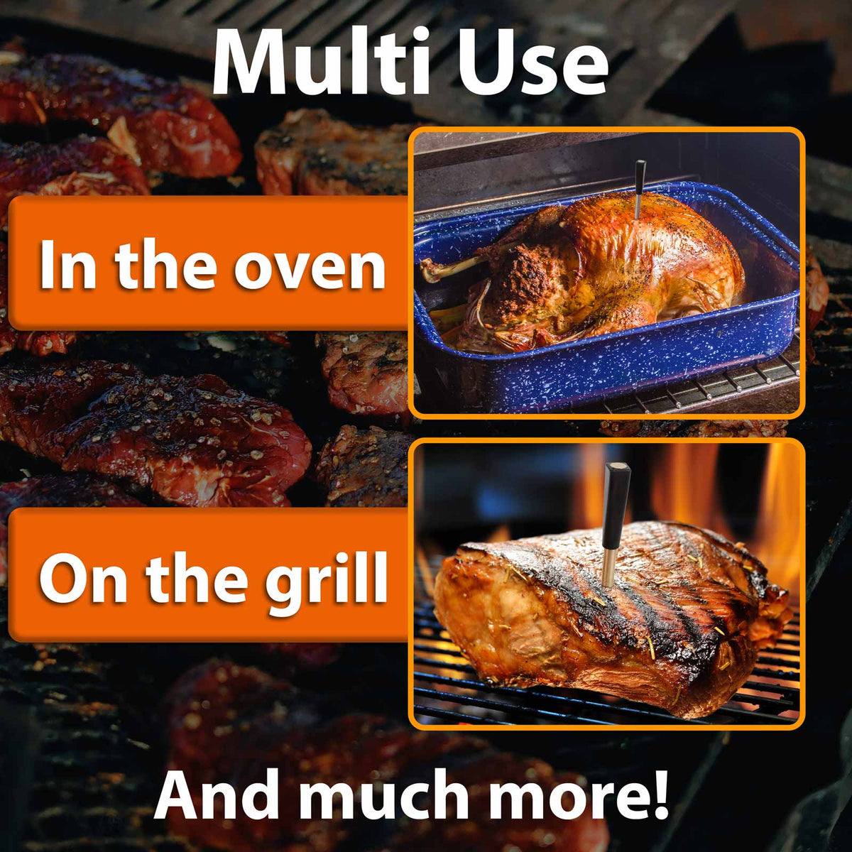 iFlame Smart Probe Meat Thermometer with Wifi Dock