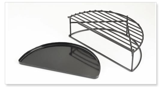 Half Moon Raised Grid w/Drip Pan