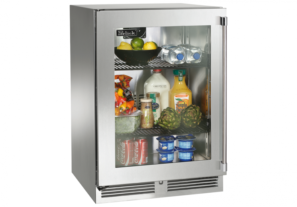 Perlick 24" Signature Series Outdoor Refrigerator with Glass Door
