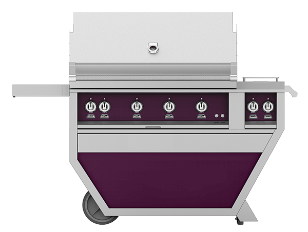 42″ Hestan Outdoor Deluxe Grill with Double Side Burner (1 SEAR BURNER AND 3 TRELLIS BURNERS)