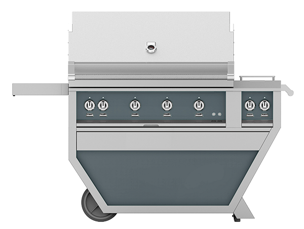 42″ Hestan Outdoor Deluxe Grill with Double Side Burner (1 SEAR BURNER AND 3 TRELLIS BURNERS)