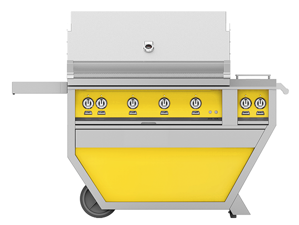 42″ Hestan Outdoor Deluxe Grill with Double Side Burner (1 SEAR BURNER AND 3 TRELLIS BURNERS)